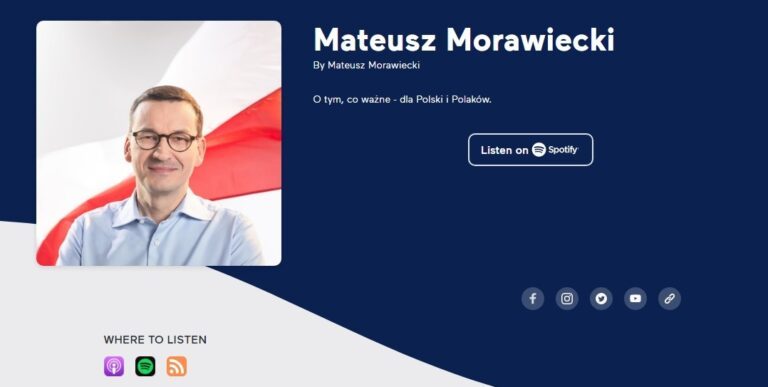 Podcast i newsletter Mateusza Morawieckiego